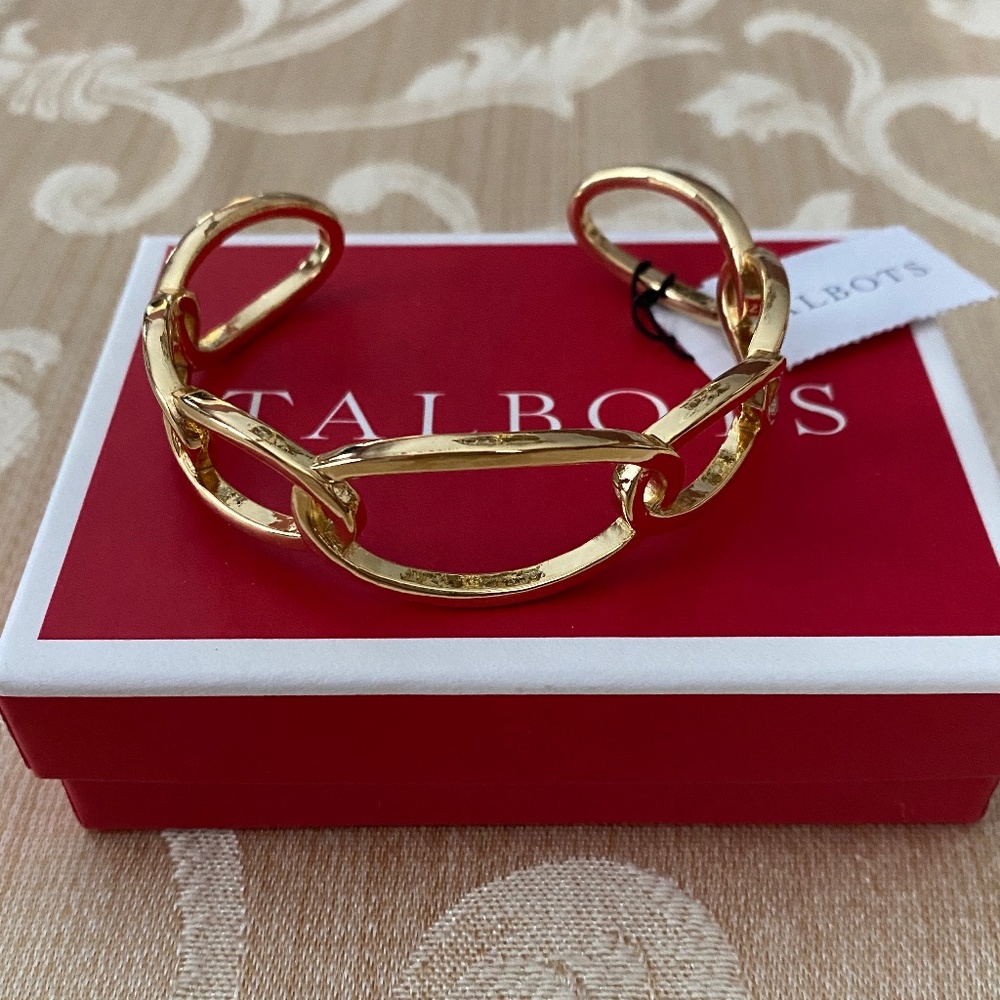 Talbots Bold Links Cuff Bracelet - NEW!!